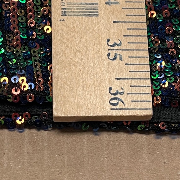 Cache Dress Women's Size Medium Multicolored Sequin Crossed Halter Dress - Picture 14 of 16